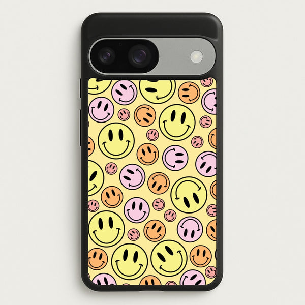 Retro Smileys Pattern  - Abstract Patterns Phone Case for Google Pixel 9 / 9 Pro