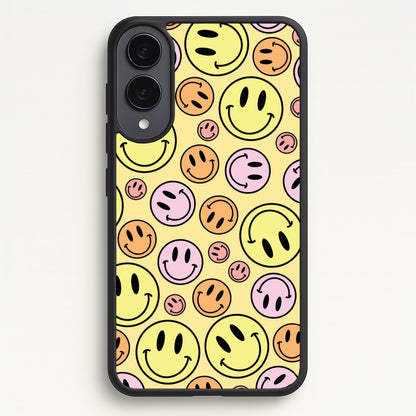 Retro Smileys Pattern  - Abstract Patterns Phone Case for Galaxy S25 Edge