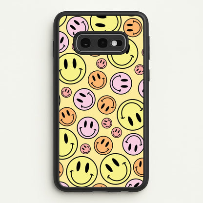 Retro Smileys Pattern  - Abstract Patterns Phone Case for Galaxy S10e