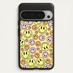 Retro Smileys Pattern  - Abstract Patterns Phone Case for Google Pixel 9 Pro XL