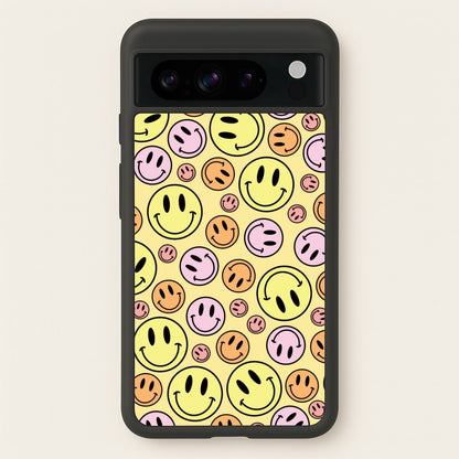 Retro Smileys Pattern  - Abstract Patterns Phone Case for Google Pixel 8 Pro