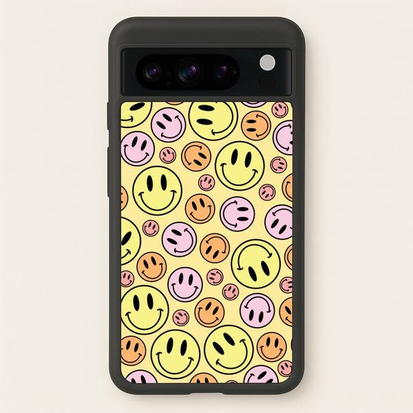 Retro Smileys Pattern  - Abstract Patterns Phone Case for Google Pixel 8 Pro