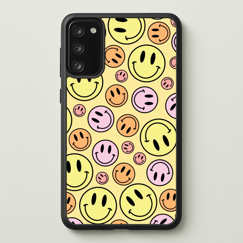 Retro Smileys Pattern  - Abstract Patterns Phone Case for Galaxy A41