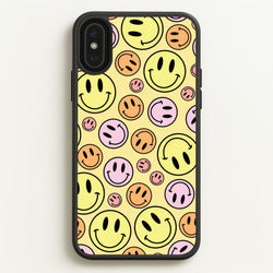 Retro Smileys Pattern  - Abstract Patterns Phone Case for iPhone XS Max