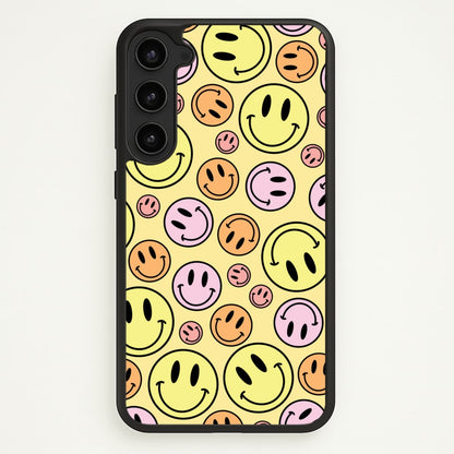 Retro Smileys Pattern  - Abstract Patterns Phone Case for Galaxy S23
