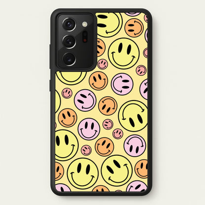 Retro Smileys Pattern  - Abstract Patterns Phone Case for Galaxy Note 20 Ultra