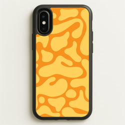 Yellow Blobs Abstract Pattern  - Abstract Patterns Phone Case for iPhone X / XS