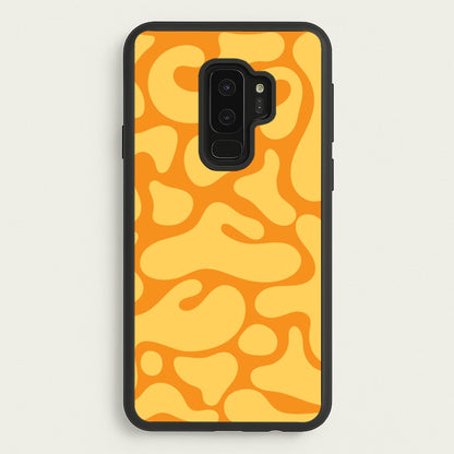 Yellow Blobs Abstract Pattern  - Abstract Patterns Phone Case for Galaxy S9 Plus