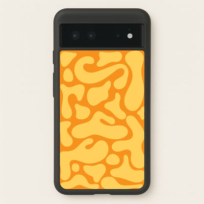 Yellow Blobs Abstract Pattern  - Abstract Patterns Phone Case for Google Pixel 6