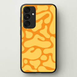 Yellow Blobs Abstract Pattern  - Abstract Patterns Phone Case for Galaxy A35