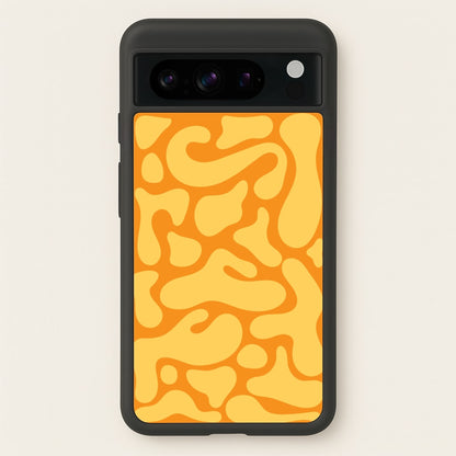 Yellow Blobs Abstract Pattern  - Abstract Patterns Phone Case for Google Pixel 8 Pro