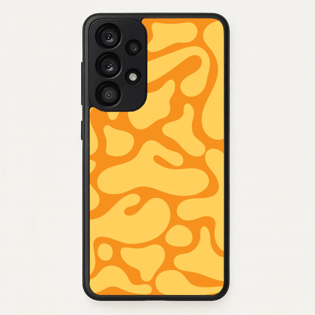 Yellow Blobs Abstract Pattern  - Abstract Patterns Phone Case for Galaxy A33