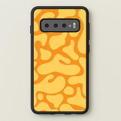 Yellow Blobs Abstract Pattern  - Abstract Patterns Phone Case for Galaxy S10 Plus