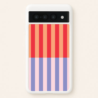 Multicoloured Pinstripe Abstract Pattern  - Abstract Patterns Phone Case for Google Pixel 7 Pro