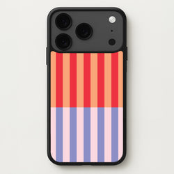Multicoloured Pinstripe Abstract Pattern Phone Case for iPhone 17 Pro