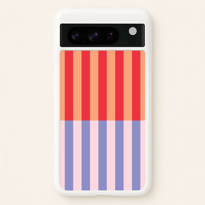 Multicoloured Pinstripe Abstract Pattern  - Abstract Patterns Phone Case for Google Pixel 8 Pro
