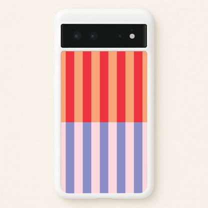 Multicoloured Pinstripe Abstract Pattern  - Abstract Patterns Phone Case for Google Pixel 6