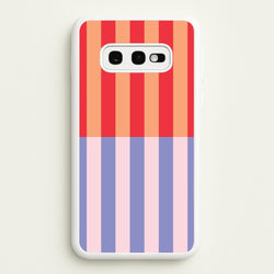 Multicoloured Pinstripe Abstract Pattern  - Abstract Patterns Phone Case for Galaxy S10e