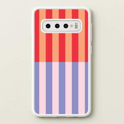 Multicoloured Pinstripe Abstract Pattern  - Abstract Patterns Phone Case for Galaxy S10 Plus