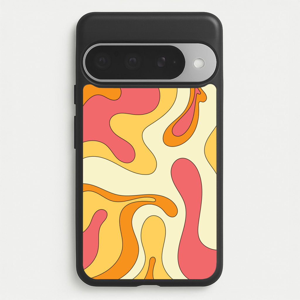Pastel Waves Abstract Pattern Phone Case for Google Pixel 10 Pro XL