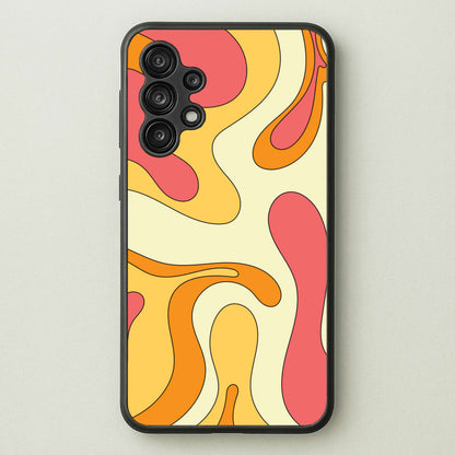 Pastel Waves Abstract Pattern  - Abstract Patterns Phone Case for Galaxy A13