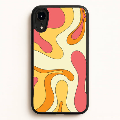 Pastel Waves Abstract Pattern  - Abstract Patterns Phone Case for iPhone XR