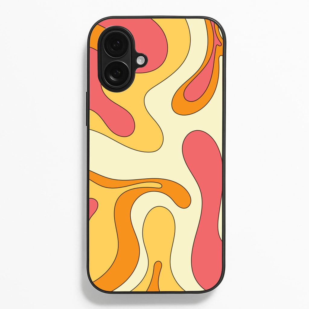 Pastel Waves Abstract Pattern  - Abstract Patterns Phone Case for iPhone 16 Plus