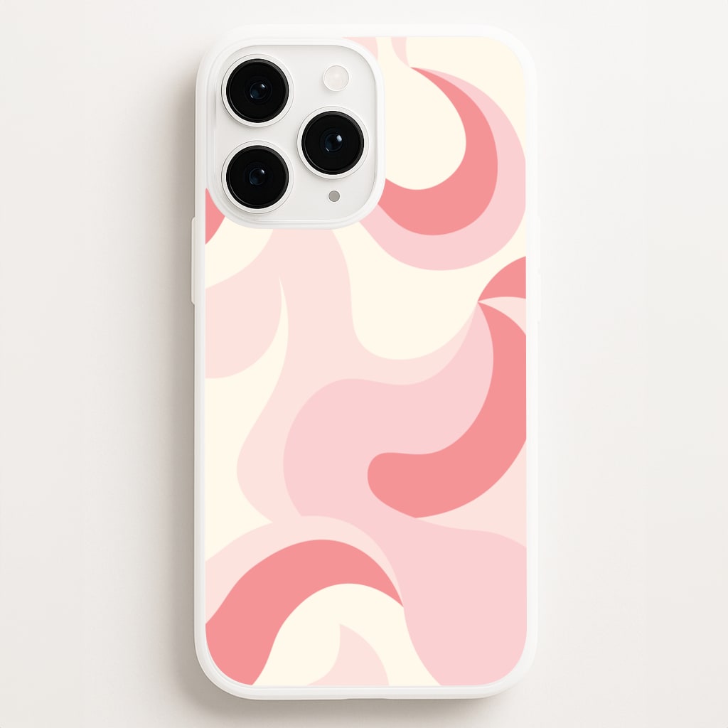 Pastel Pinks Abstract Pattern Phone Case