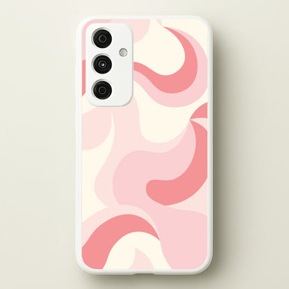 Pastel Pinks Abstract Pattern  - Abstract Patterns Phone Case for Galaxy A55
