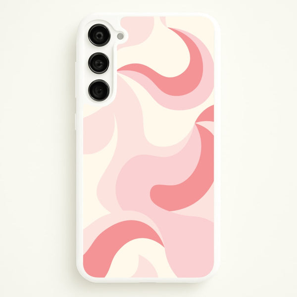 Pastel Pinks Abstract Pattern  - Abstract Patterns Phone Case for Galaxy S23 Plus