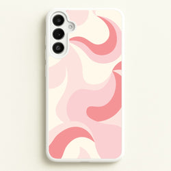 Pastel Pinks Abstract Pattern  - Abstract Patterns Phone Case for Galaxy A34