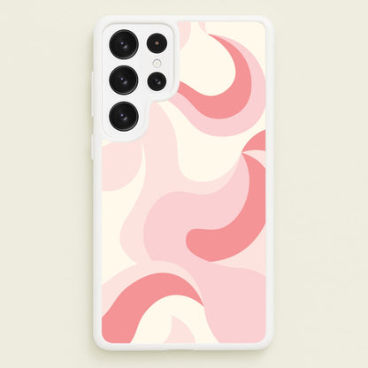 Pastel Pinks Abstract Pattern  - Abstract Patterns Phone Case for Galaxy S22 Ultra
