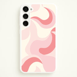 Pastel Pinks Abstract Pattern  - Abstract Patterns Phone Case for Galaxy S23
