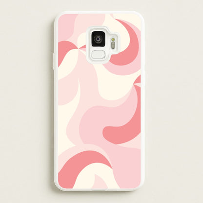 Pastel Pinks Abstract Pattern  - Abstract Patterns Phone Case for Galaxy S9