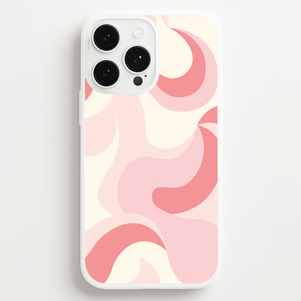 Pastel Pinks Abstract Pattern  - Abstract Patterns Phone Case for iPhone 13 Pro Max