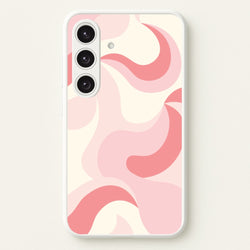Pastel Pinks Abstract Pattern  - Abstract Patterns Phone Case for Galaxy S25 Plus