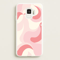 Pastel Pinks Abstract Pattern  - Abstract Patterns Phone Case for Galaxy S9