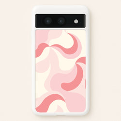 Pastel Pinks Abstract Pattern  - Abstract Patterns Phone Case for Google Pixel 8a