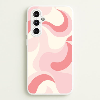 Pastel Pinks Abstract Pattern  - Abstract Patterns Phone Case for Galaxy A14