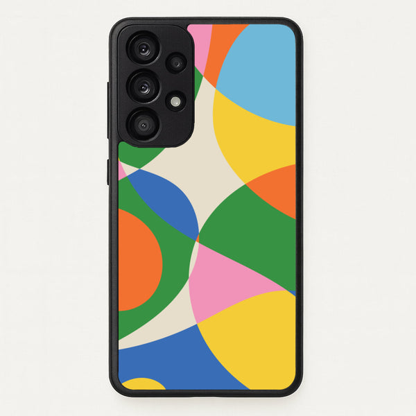 Colourful Abstract Shapes Pattern  - Abstract Patterns Phone Case for Galaxy A53