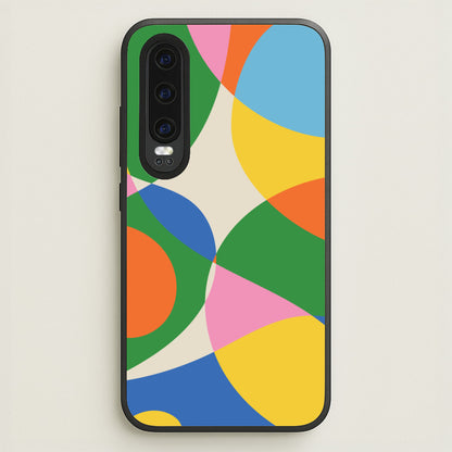 Colourful Abstract Shapes Pattern  - Abstract Patterns Phone Case for Huawei P30
