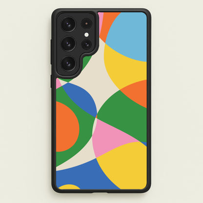 Colourful Abstract Shapes Pattern  - Abstract Patterns Phone Case for Galaxy S22 Ultra