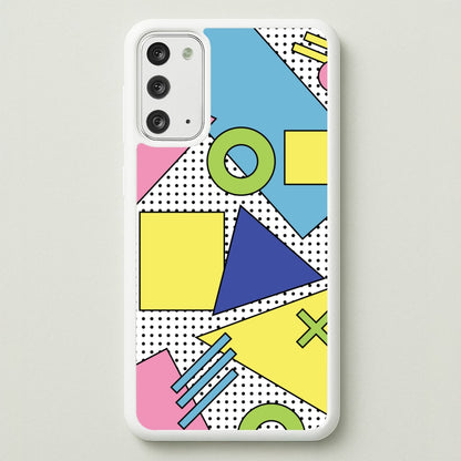 Geometric Abstract Shapes Pattern  - Abstract Patterns Phone Case for Galaxy Note 20