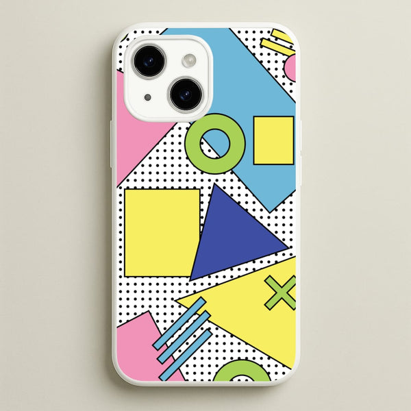 Geometric Abstract Shapes Pattern  - Abstract Patterns Phone Case for iPhone 15