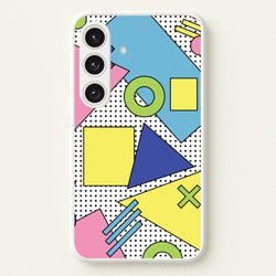 Geometric Abstract Shapes Pattern  - Abstract Patterns Phone Case for Galaxy S24FE