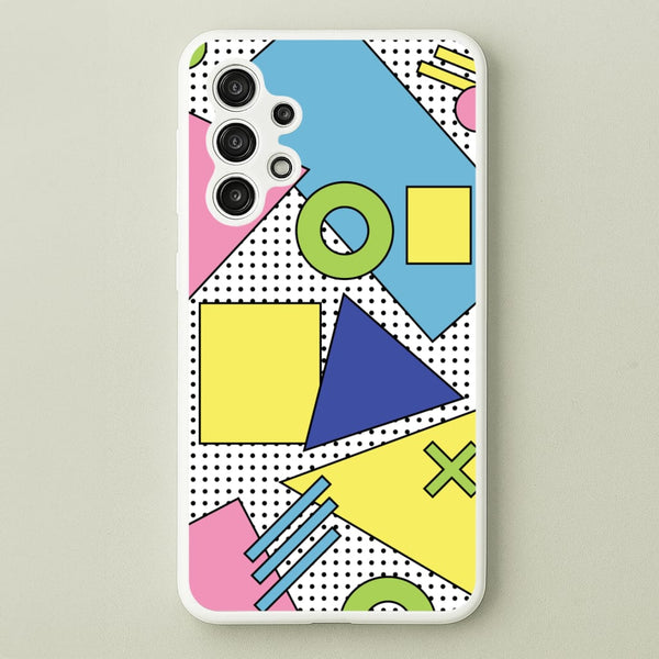 Geometric Abstract Shapes Pattern  - Abstract Patterns Phone Case for Galaxy A13