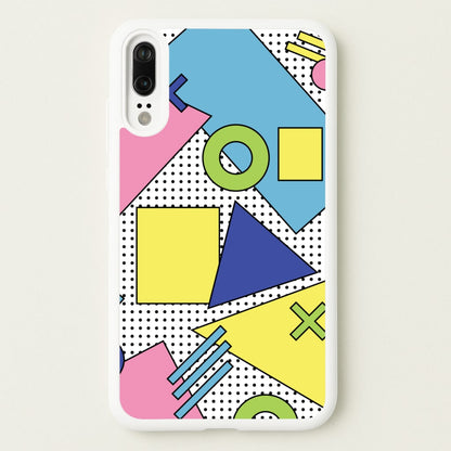 Geometric Abstract Shapes Pattern  - Abstract Patterns Phone Case for Huawei P20