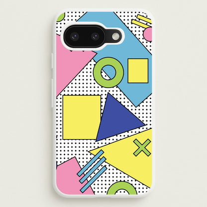 Geometric Abstract Shapes Pattern  - Abstract Patterns Phone Case for Google Pixel 9a