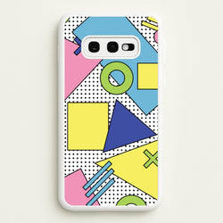 Geometric Abstract Shapes Pattern  - Abstract Patterns Phone Case for Galaxy S10e