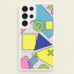 Geometric Abstract Shapes Pattern  - Abstract Patterns Phone Case for Galaxy S23 Ultra